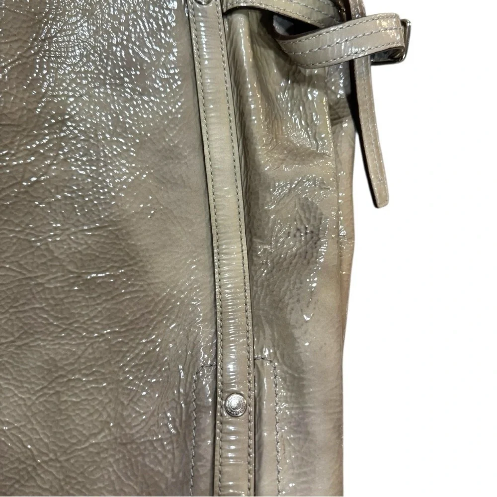 Coach Audrey 17063 Patent Leather Tote Y2K Glazed Leather Silver Hardware